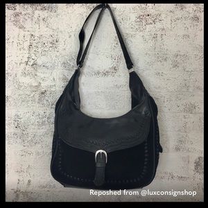 NWOT ZARA Black Leather purse/bag